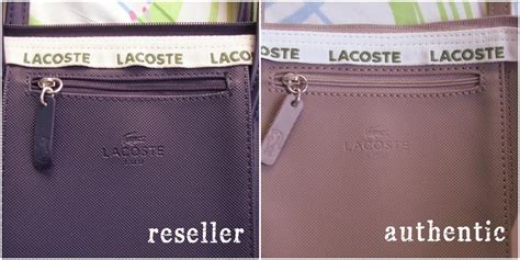 authentic lacoste tote bag original vs fake|counterfeit lacoste bag.